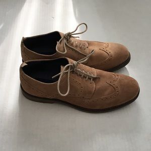 Suede Oxford Dress Shoes w/ Brogue (NWOT)